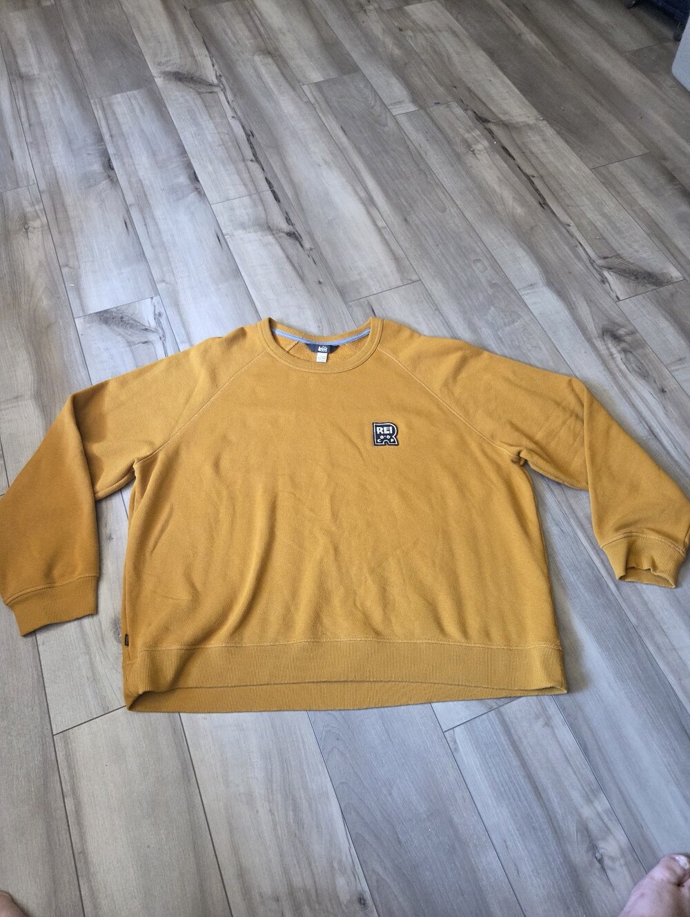 REI Women's Mustard Yellow Crewneck Sweatshirt